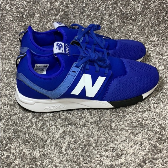 MENS NEW BALANCE SHOES 247 "ROYAL BLUE" MRL247J2 - Picture 4 of 8